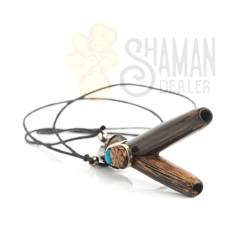 Amazon shamanic snuff applicator pipe for Rapé ayahuasca huachuma of Bamboo RAPÉ KURIPES AND TEPIS