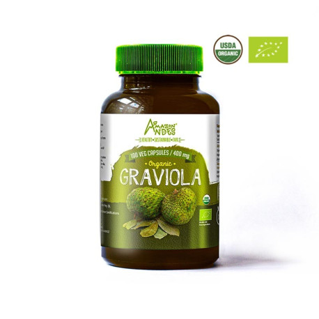 Organic Graviola capsules 100 x 400 mg ORGANIC SUPERFOODS