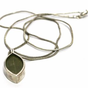 Real Coca leaves jewelry set pendant and earrings from Peru silver 950 OTHER PERUVIAN HANDICRAFTS