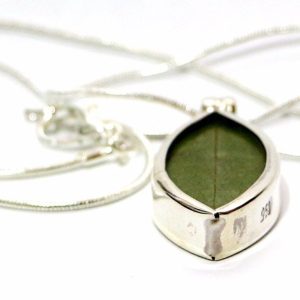 Real Coca leaves jewelry set pendant and earrings from Peru silver 950 OTHER PERUVIAN HANDICRAFTS