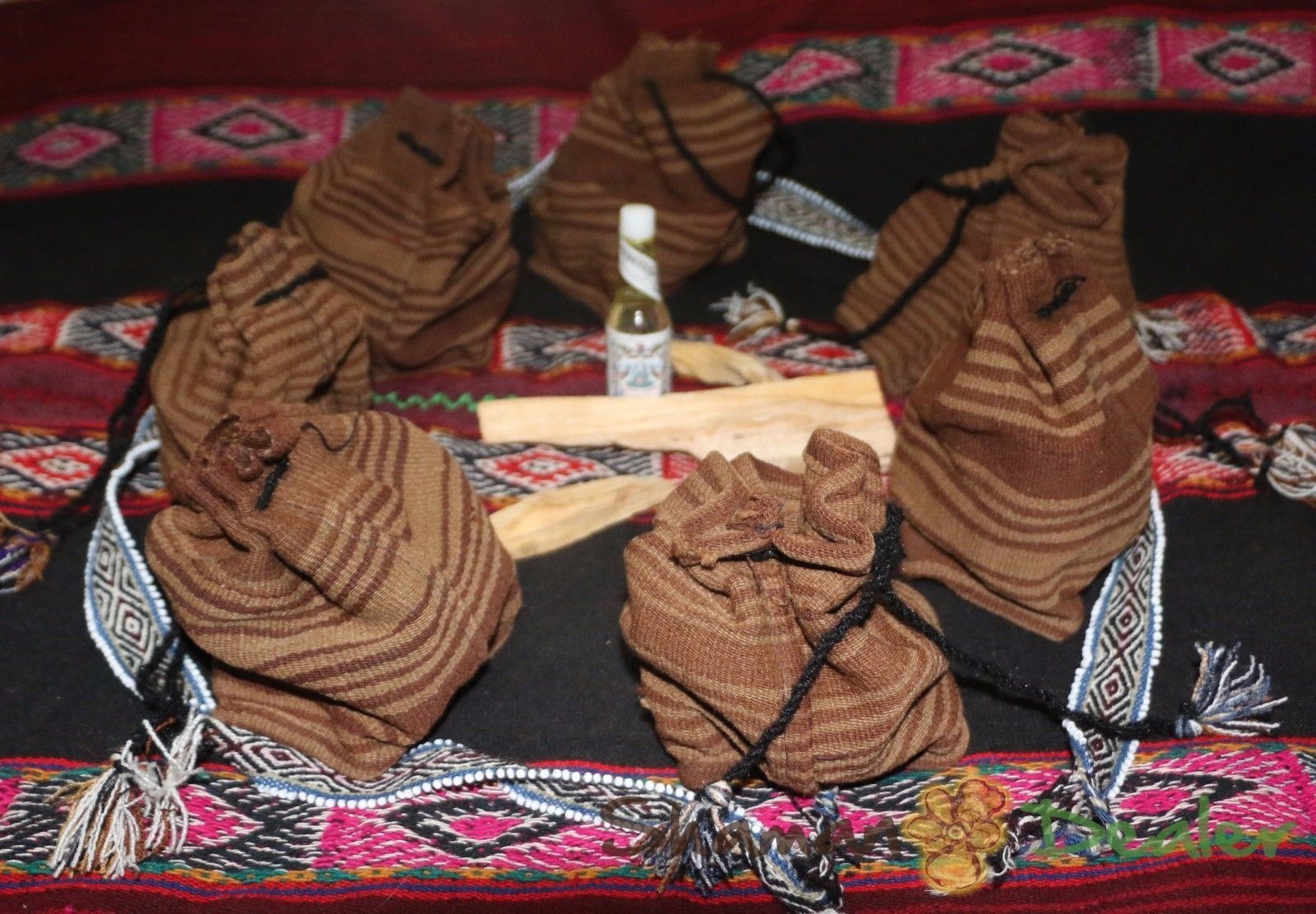 Huge Chumpi Meteorite Stones Shamans set ( mestana, watana, rattles ). ANDEAN REIKI