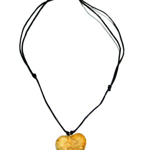 Palo Santo Pendat Heart Neklace From Peru PALO SANTO ART