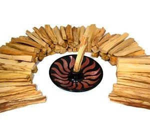 Premium Palo Santo Holy wood Bursera Graveolens Sticks from Peru 1 Kg 2.2 Lb and Ceramic Incense burner NATURAL INCENSES