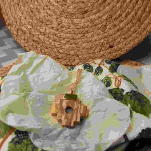 Palo Santo Wood Necklace Gold Plated 24 K Chakana Inka Cross Pendant PALO SANTO ART