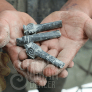 Stone smoking Pipe Inka Trilogy handcarved from ( Puma, condor, serpiente ) Cusco - Peru MAPACHO PIPES