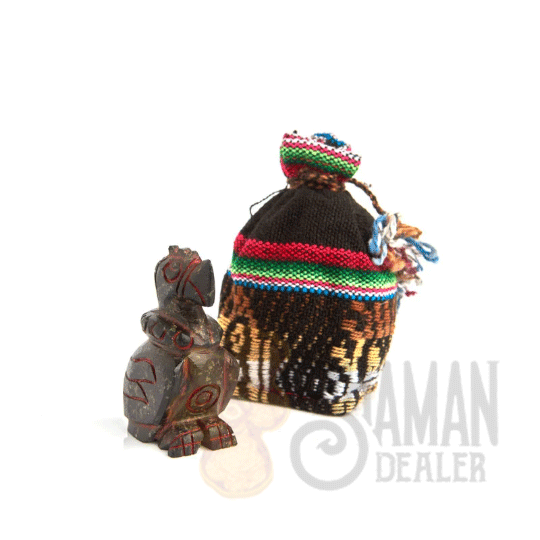 Handcarved 4 Directions Animals Serpentine Stone Totem Set from Cusco - Image 3
