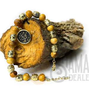 Palo Santo, bursera graveolens hand made beads bracelet From Peru PALO SANTO ART