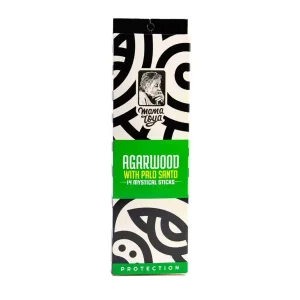 Agarwood with Palo Santo Incense Sticks (14 Mystical Sticks) – Protection, Mystical, Serene & Natural Handcrafted Aroma